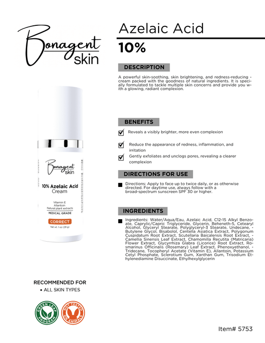 Azelaic Acid 10% by Bonagent Skin