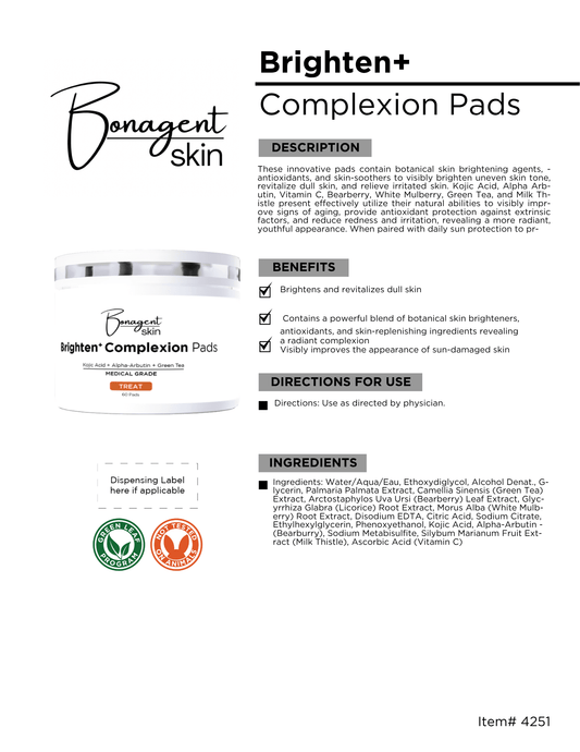 Advanced Brightening Pads w/HQ by Bonagent Skin