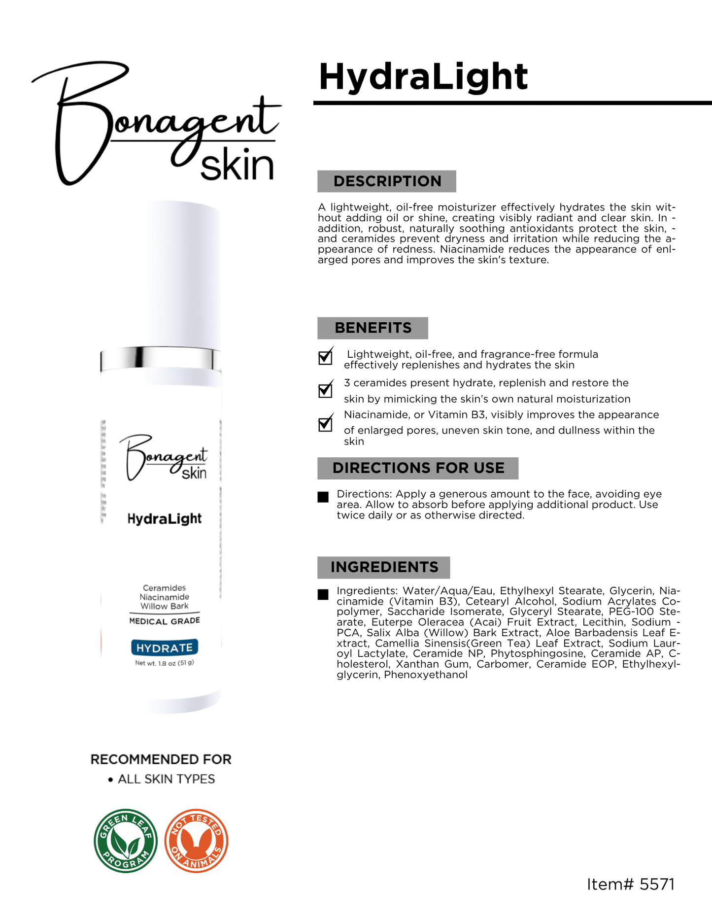HydraLight by Bonagent Skin