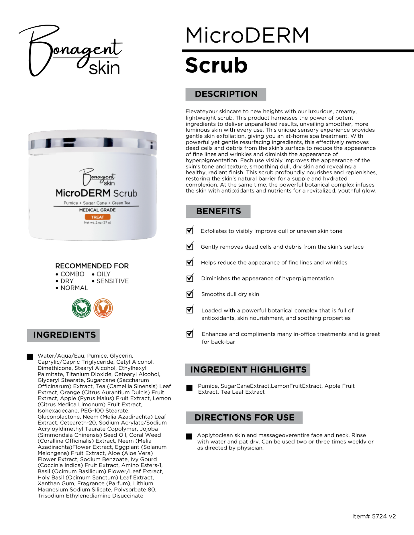 MicroDERM Scrub