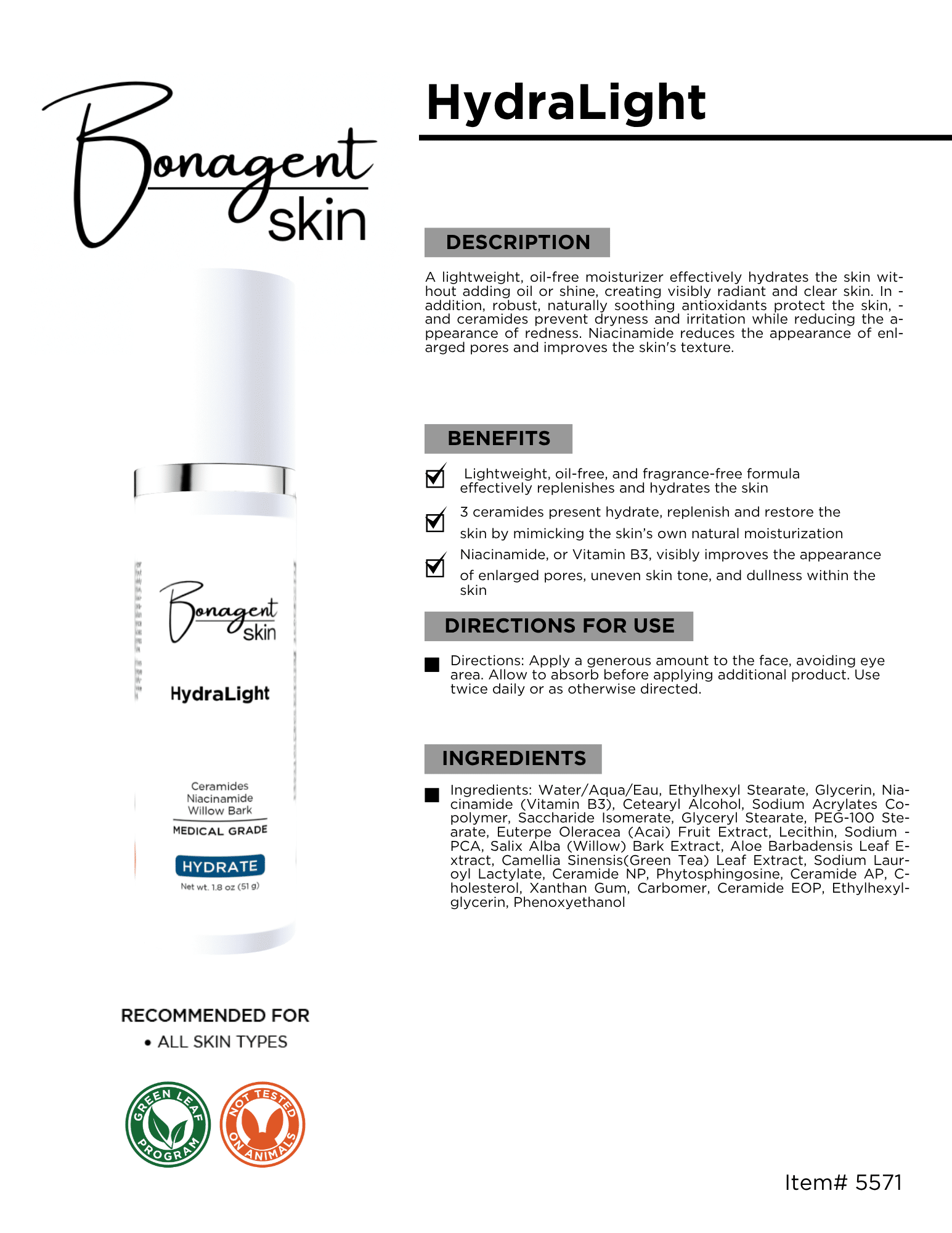 HydraLight by Bonagent Skin