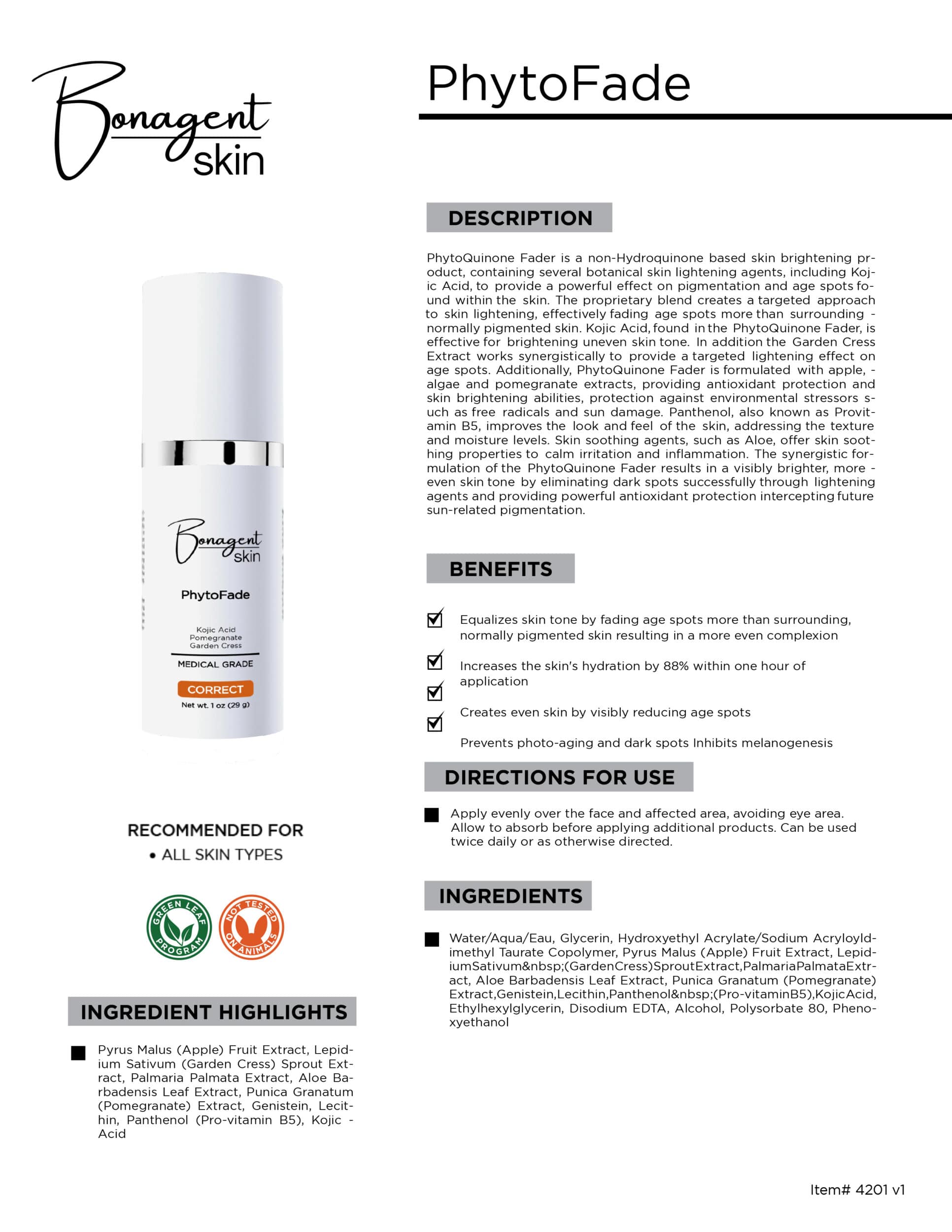 PhytoFade by Bonagent Skin